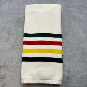 Pendleton Glacier Stripe Hand Towel Cream National Park Heritage Classic Cabin
